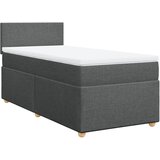 Maison Chic Box spring postelja - Vzmetna postelja z vzmetnico temno siva 90x200 cm blago SL3958, (21905152) | Shoptok.si