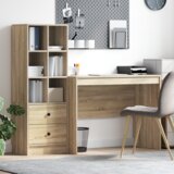 vidaXL Stol s pohranom Sonoma hrast Konstruirano drvo | shoptok.hr