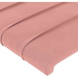  Posteljno vzglavje roza 180x5x118/128 cm žamet, (20951587) | Shoptok.si