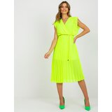 Italy Moda Dress-DHJ-SK-1155.85-fluo yellow | Shoptok.si