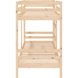 Krevet na kat 90 x 200 cm od masivne borovine | shoptok.hr