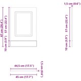  Ploča za perilicu posuđa Porto 45x1,5x57 cm konstruirano drvo | shoptok.hr
