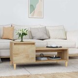  Stolić za kavu boja hrasta 100 x 50 x 45 cm konstruirano drvo Smeđa | shoptok.hr