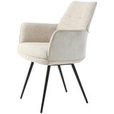CARRYHOME naslanjač, kovina, tekstil krem barve | Shoptok.si