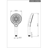 Grohe SATBSRS81C SAT 125 tuš ročka 3 funkcije | Shoptok.si