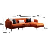 Atelier Del Sofa Kutna sofa Sevilla 98x85x270cm Narandžasta | Eponuda.ba