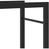  Stalak za drva za ogrjev mat crni 50x28x132 cm čelični | Eponuda.ba