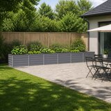  Povišeni vrtni krevet Siva 480 x 80 x 55 cm | shoptok.hr