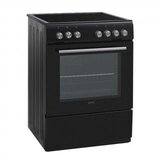 Vox Steklokeramični štedilnik CHT 6205 B, 4 steklokeramične plošče, ventilacijska pečica (69 l), črn | Shoptok.si