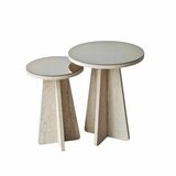 Hanah home Club set stolova Luna, 2 dijela, krem | Eponuda.ba