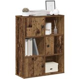 vidaXL Knjižna omara starinski les 60x24x76,5 cm inženirski les | Shoptok.si