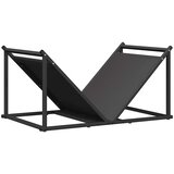  Stalak za drva crni 70x43x34,5 cm hladno valjani čelik | shoptok.hr