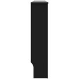  Pokrov za radijator crni 152 x 19 x 81,5 cm MDF | shoptok.hr