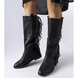 D/CEO Black patent leather insulated boots Campi Cene