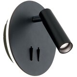 Orion WA 2-1467 - LED zidna spot svetiljka LENNY LED/6W/230V + LED/3W crna | Eponuda.com