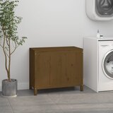  Kutija za rublje boja meda 88,5 x 44 x 76 cm masivna borovina | shoptok.hr