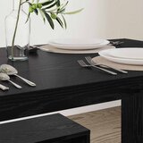  Blagovaonski set 2 pcs Crni hrast Konstruirano drvo | shoptok.hr