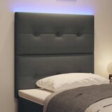 LED glava kreveta s LED trakama Tamno siva 80 cm tkanina | shoptok.hr