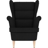  Fotelj črn 74x84x100 cm blago | Shoptok.si