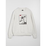 Sinsay Crewneck dukserica s printom comfort | shoptok.hr