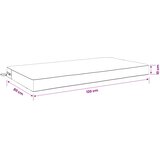  Jastuk za sjedalo SOEST 100% poliester Crvena 120 x 80 x 10 cm | shoptok.hr