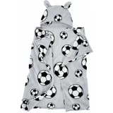 Catherine Lansfield Svetlo siva otroška odeja iz mikropliša 90x125 cm Football –