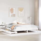 vidaXL okvir kreveta bez madraca bijeli 180x200 cm od masivne borovine | shoptok.hr