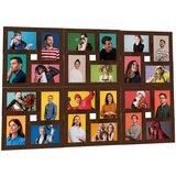 vidaXL okvir za 24 fotografije (13 x 18 cm) tamnosmeđi mdf Cijene