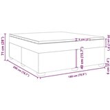  Krevet s oprugama i madracem crni 180 x 200 cm od umjetne kože | shoptok.hr