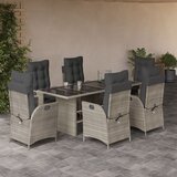  9-dijelni vrtni blagovaonski set od poliratana s jastucima | shoptok.hr