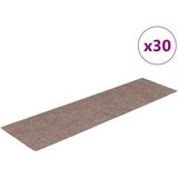  Prostirke za stepenice samoljepljive 30 kom 76x20 cm svijetlosmeđe pravokutne | shoptok.hr