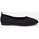 Boto Mesh Fabric Ballet Flats Women's Black Sarina | Shoptok.si