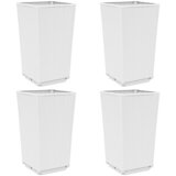 Maison Chic Vrtna cvetlična korita - Cvetlični Lonec 4 kosi bela 32,5x32,5x57 cm PP, (21788676) Cene