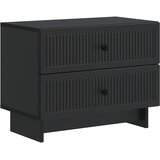 vidaXL Noćni ormar Crna 62 x 34 5 x 47 5 cm Konstruirano drvo - Crna | shoptok.hr
