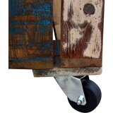  Stolić za kavu od masivnog obnovljenog drva 70 x 70 x 35 cm | shoptok.hr