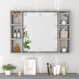 Ormarić s ogledalom LED boja hrasta sonome 76x15x55 cm | Eponuda.ba