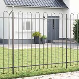  Vrtna Ograda 2 pcs Siva 3,4 x 1,5 m Čelik s prahom | shoptok.hr