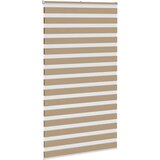 Zebra zavjesa Pješčano smeđa 135x200 cm Širina tkanine 130,9 cm Poliester | shoptok.hr
