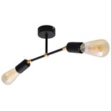  Plafonski luster ROSETTE 2xE27/15W/230V crna/zlatna | Eponuda.com