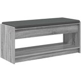  Klupa za hodnik s jastukom Siva Sonoma 100 x 38 x 46 cm | shoptok.hr