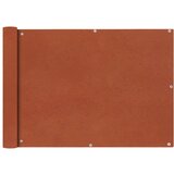 vidaXL Balkonsko Platno Oksford Tekstil 75x400 cm Terakota, (20764684) | Shoptok.si