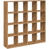 vidaXL Ormarić z knjige boja hrasta 137,5x29x137,5cm konstruirano drvo | shoptok.hr