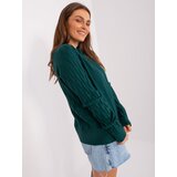 Wool Fashion Italia Sweater-AT-SW-2326.37X-dark green | Shoptok.si