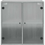 vidaXL Zidni ormarić sa staklenim vratima boja hrasta 68x37x68 5 cm | shoptok.hr