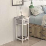  Nočna omarica z 1 predalom sivo bela, (20624095) | Shoptok.si