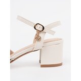 GOODIN White women's sandals with a medium heel | Shoptok.si