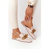 Boto Women's Slippers With Chain Beige Call On Me | Shoptok.si