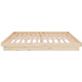  Posteljni okvir iz trdnega lesa 135x190 cm, (20644377) | Shoptok.si