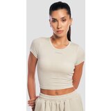 GymBeam Ženska majica Aura Cropped Grey Cene