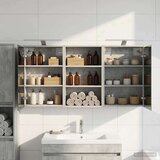  Komplet omaric za kopalnico s polico 3 pcs 126 x 16 x 62,5 cm, (5000245796) | Shoptok.si